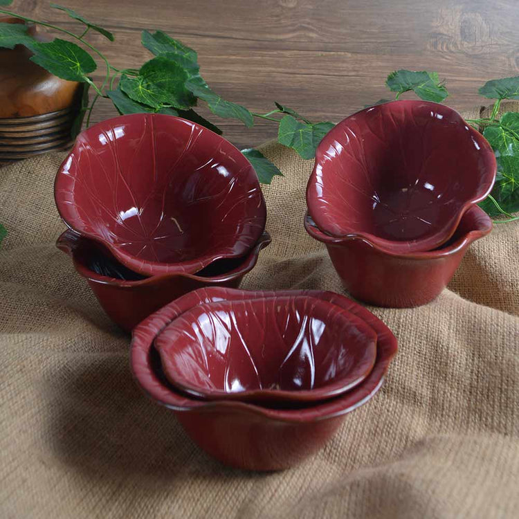 Nine Square Botan Bowl Red