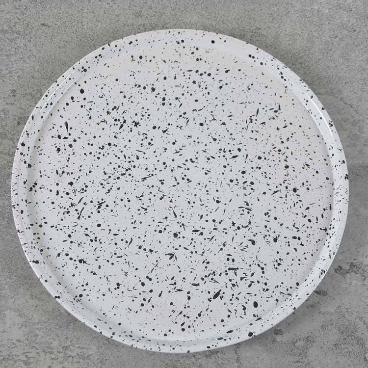 Nine Square Eiko Plate White Dotted