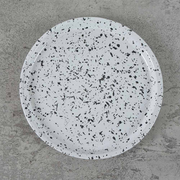 Nine Square Eiko Plate White Dotted