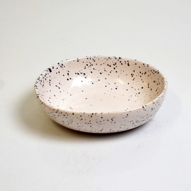 Nine Square Hiromi Bowl White Dotted