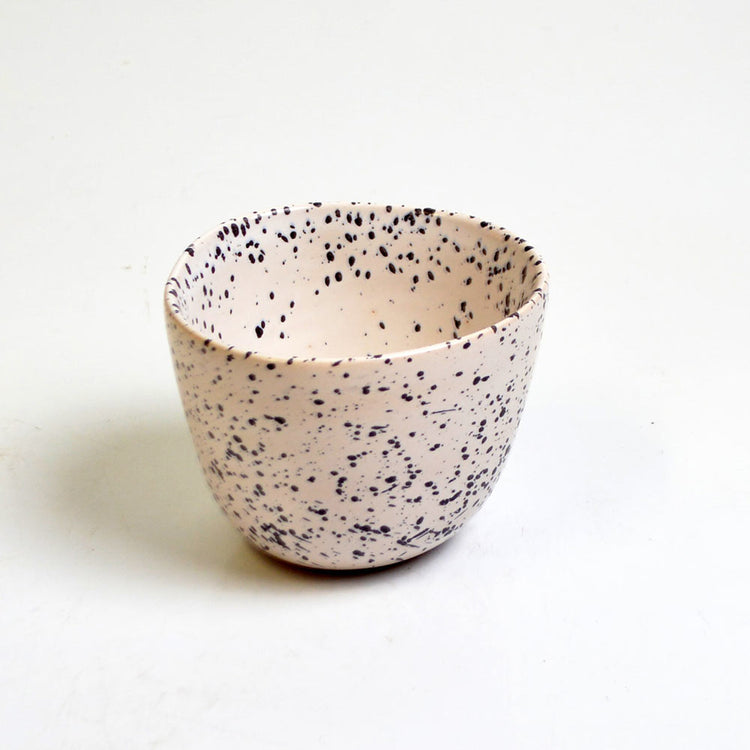 Nine Square Hiromi Bowl White Dotted