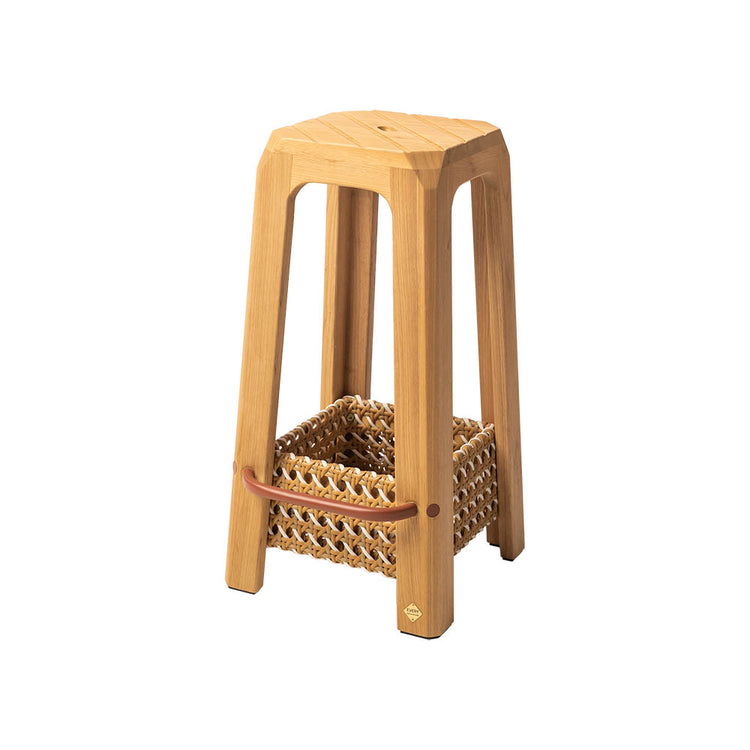 Every Collection BA Counter Stool with Basket Iron in Natural Matte
