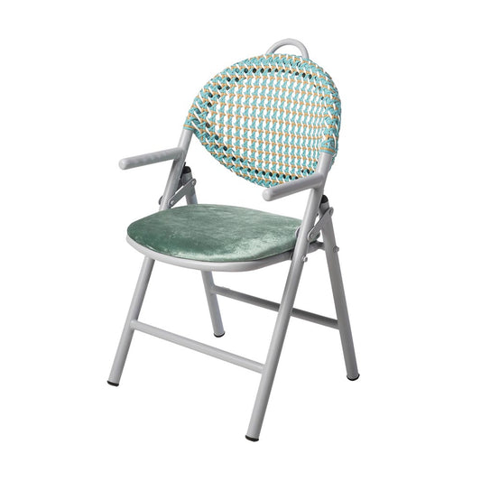Every Collection KIYA Rattan Armchair in Elephant Grey - Granite Green