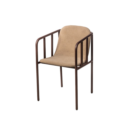 Every Collection SELAA Dining Chair Upholstered in Walnut Brown - Jasmine