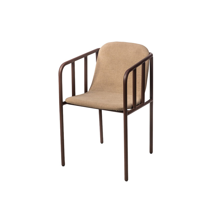 Every Collection SELAA Dining Chair Upholstered in Walnut Brown - Jasmine