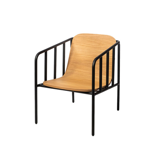 Every Collection SELAA Plywood Lounge Chair in Dark Grey - Natural Matte