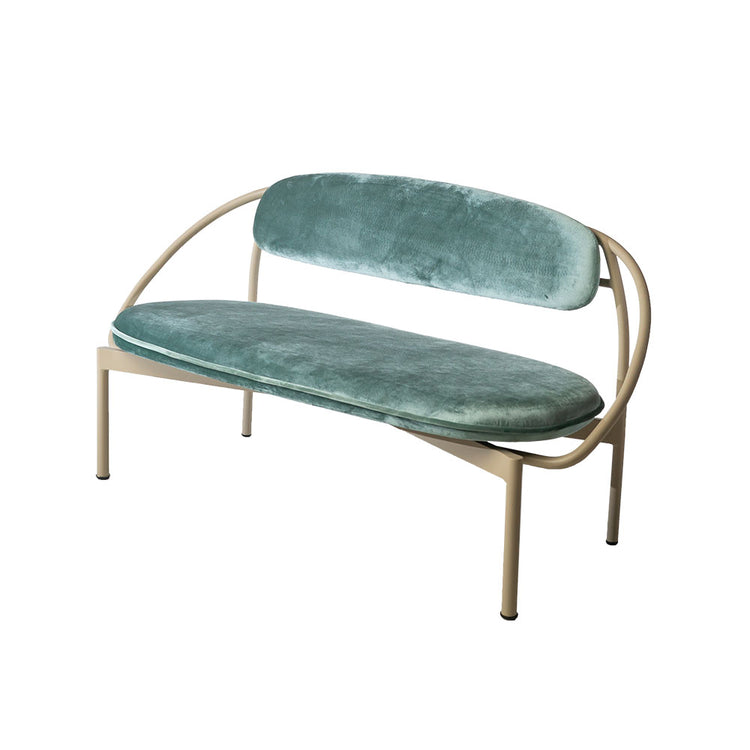 Every Collection LEHA Lounge Sofa Upholstered in Olive - Velvet Italiano Granite Green