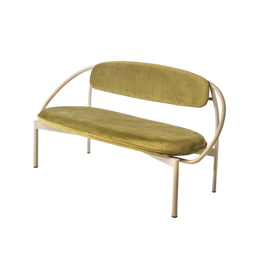 Every Collection LEHA Lounge Sofa Upholstered in Olive - Velvet Moss