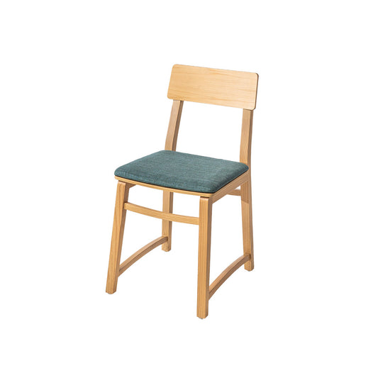 Every Collection SKHOLA Dining Chair Natural - Turquoise Cushion
