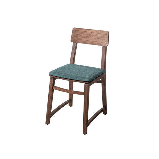 Every Collection SKHOLA Dining Chair Walnut - Turquoise Cushion