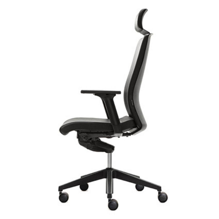 Firm Mono Chair Headrest Black