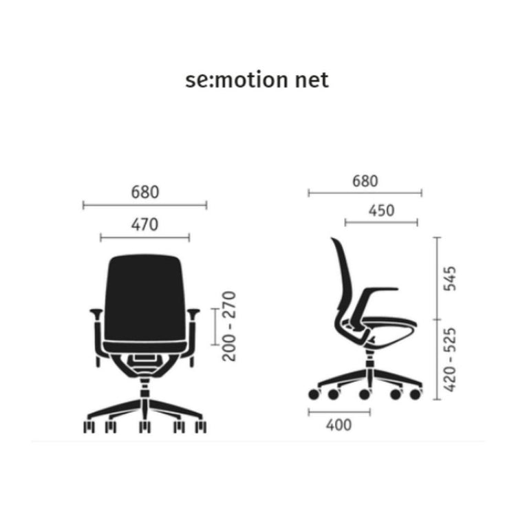 Sedus Semotion Net Chair Light Grey