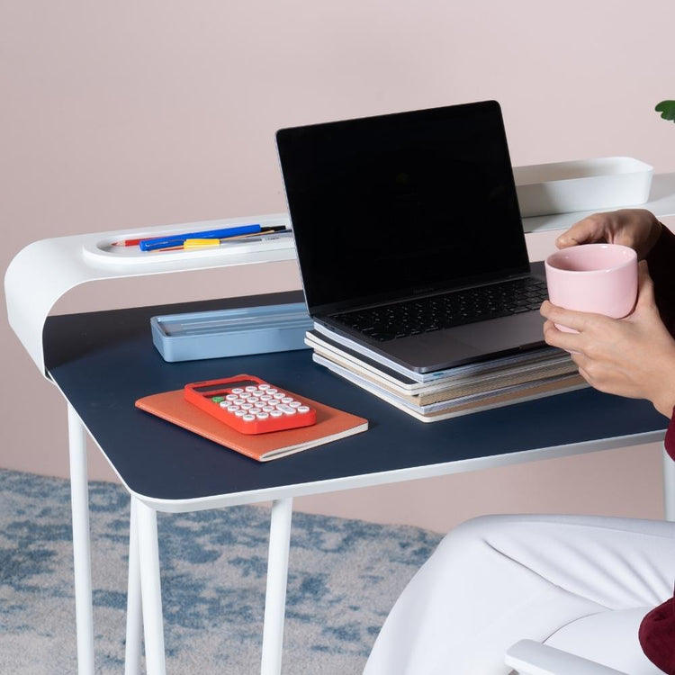 Firm Site B Study Desk Indigo Blue