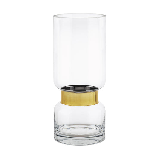 Lumikasa Trier Clear Ring Gold Vase