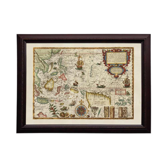 Lumikasa Art Spice Islands and the Indonesian Archipelago Frame Large