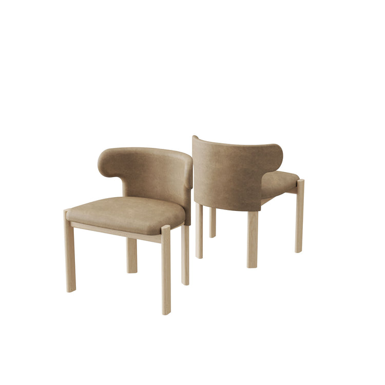 Liman Dining Chair Half Back Natural