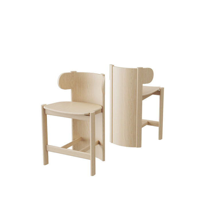 Liman Counter Stool Full Back Natural