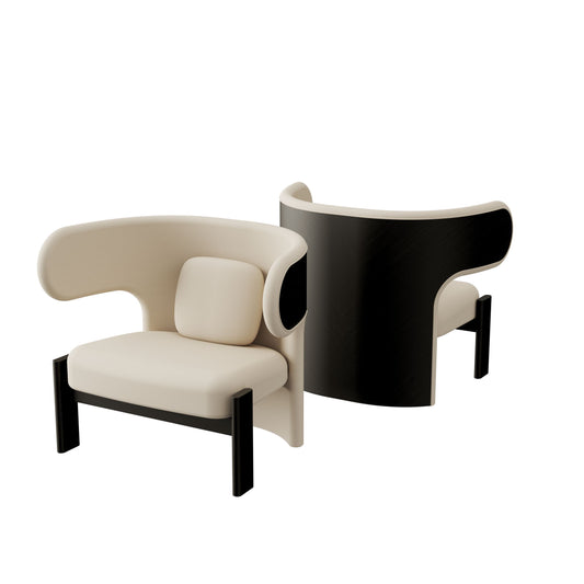 Liman Lounge Chair Coffee Brown