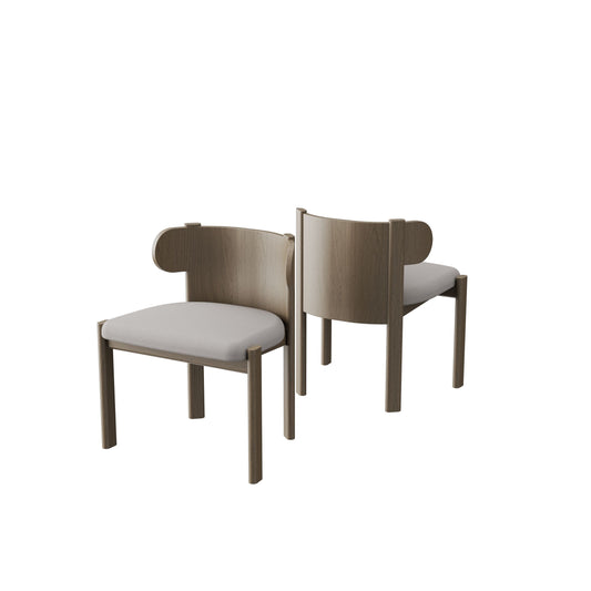 Liman Dining Chair Half Back Driftwood