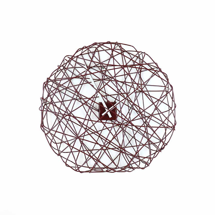 See you at the roundabout Wall Clock Red