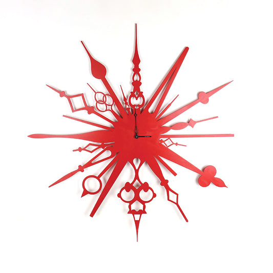 Millelancette Wall Clock Red