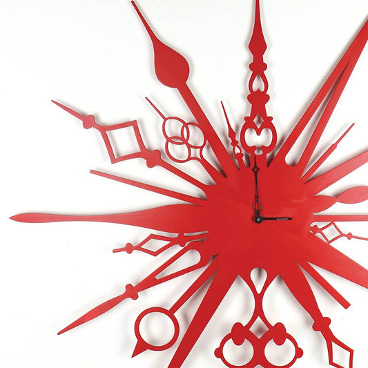 Millelancette Wall Clock Red