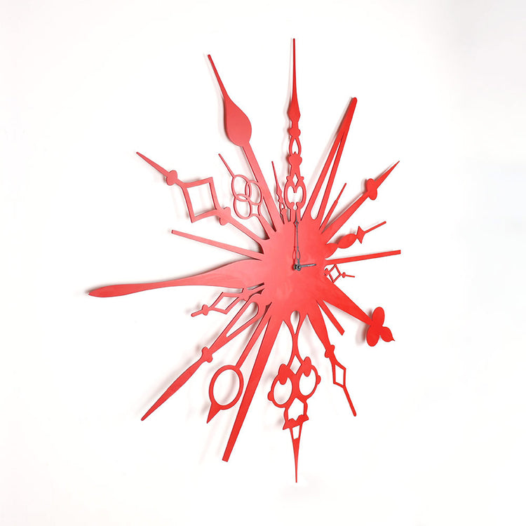 Millelancette Wall Clock Red