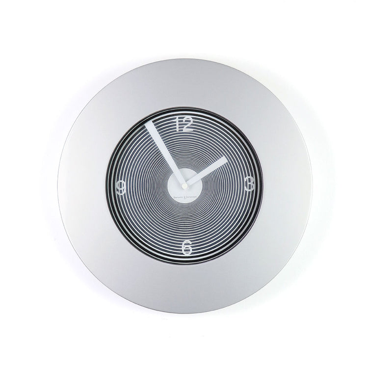 Target Round Wall Clock Silver