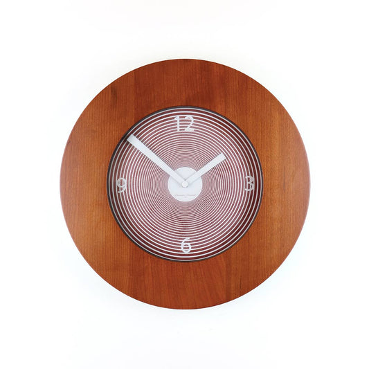 Target Round Wall Clock Brown Reddish