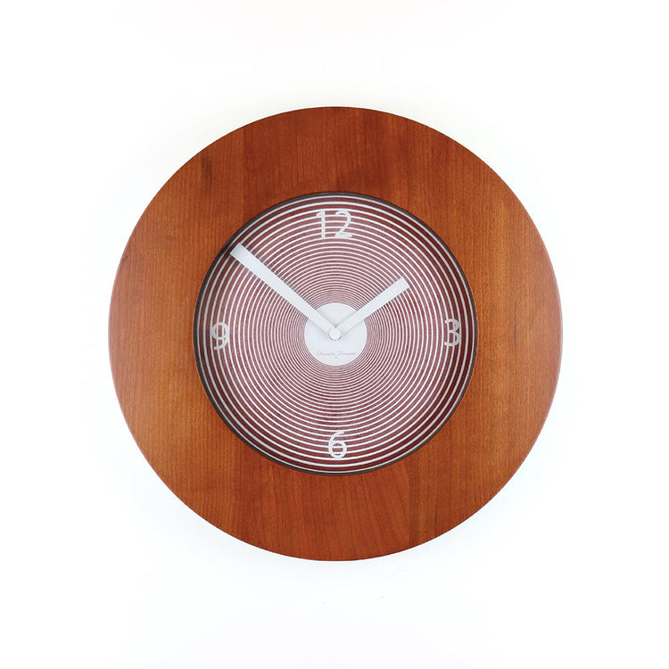 Target Round Wall Clock Brown Reddish