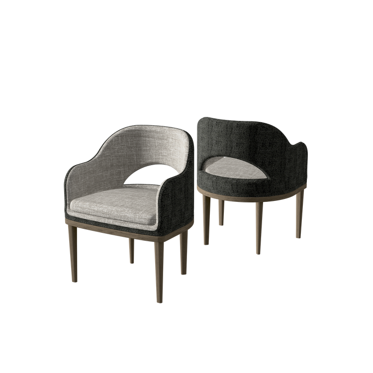 Sura Dining Chair Coffee Brown - Starburst Slate
