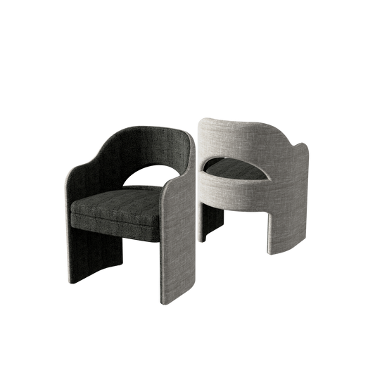 Sura Dining Chair Half Back Slate - Starburst