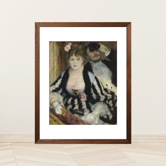 Lumikasa Art Renoir The Theatre Box, 1874 Framed Art Print