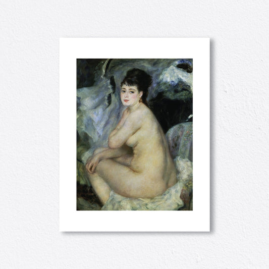 Lumikasa Art Renoir Nude Seated on a Sofa, 1876 Framed Art Print