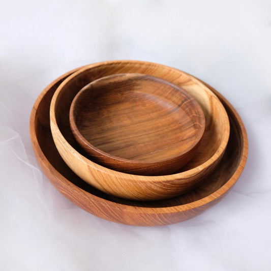 KANVA Home and Living Wooden Bowl