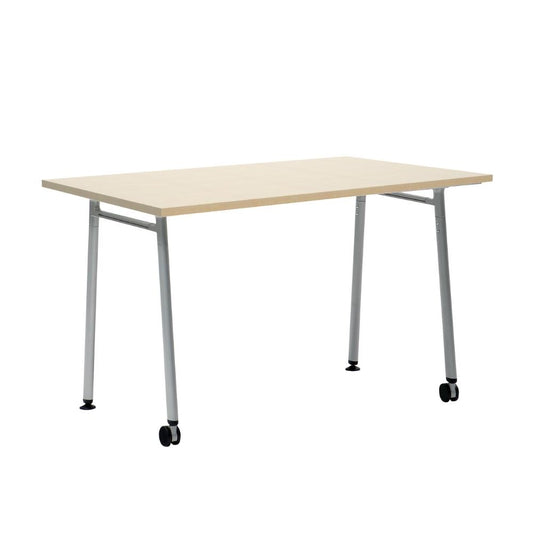 Firm Office Desk Maple